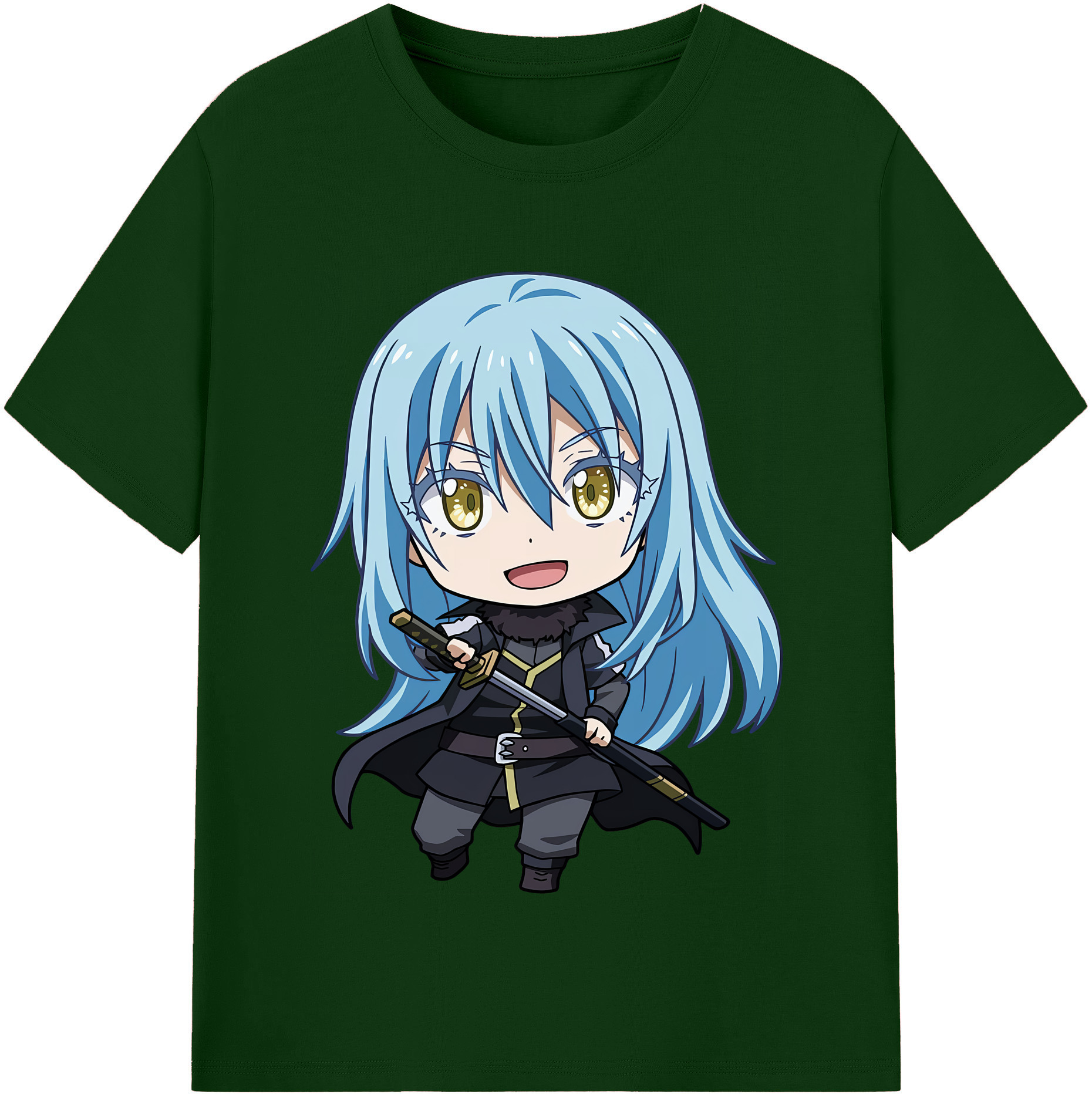 （画像用） 転スラ Regarding Reincarnated to Slime 綿100％半袖Tシャツ（フロントプリント）